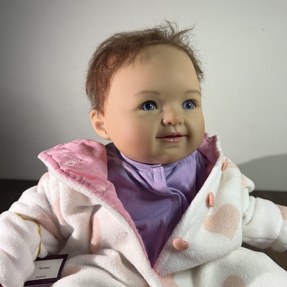 Real Newborn Doll - Ashton Drake Galleries : Savana By Ping Lau - Rare - HTF - Picture 8 of 16